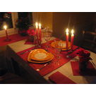 dining with candles