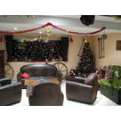 The dinning room in a Christmas ambiance